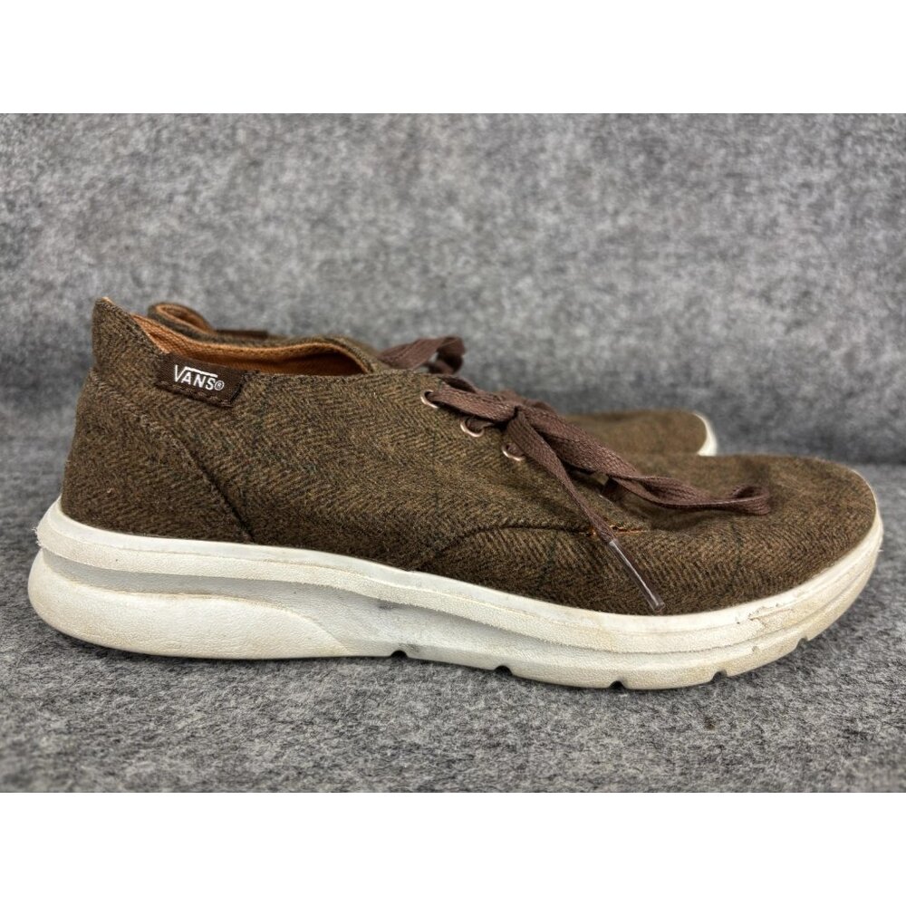 Vans Shoes Mens Size 6.5‎ Brown Tweed UltraCush Lite Lace Up Casual Sneakers - Picture 5 of 9